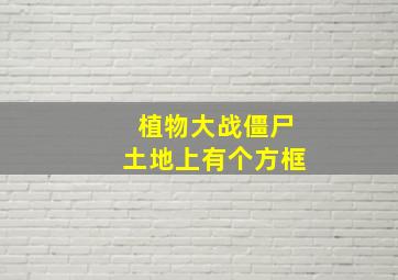 植物大战僵尸土地上有个方框