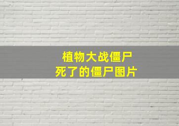 植物大战僵尸死了的僵尸图片