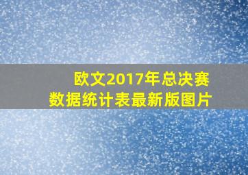 欧文2017年总决赛数据统计表最新版图片