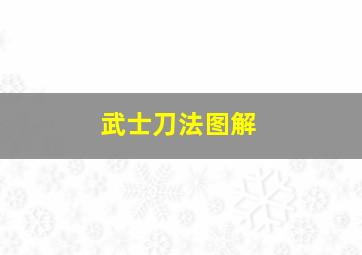 武士刀法图解