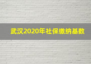 武汉2020年社保缴纳基数