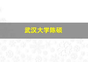 武汉大学陈硕