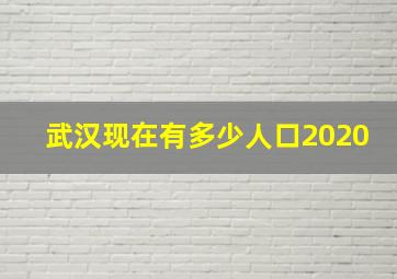 武汉现在有多少人口2020