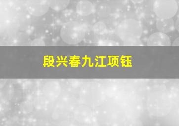 段兴春九江项钰