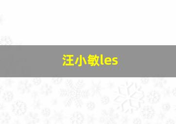 汪小敏les