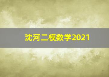 沈河二模数学2021