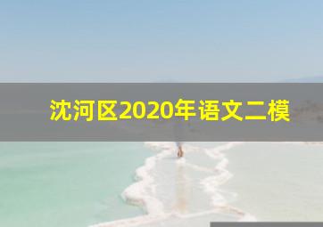 沈河区2020年语文二模