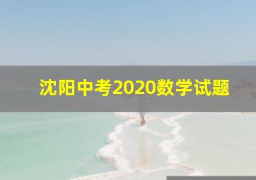 沈阳中考2020数学试题