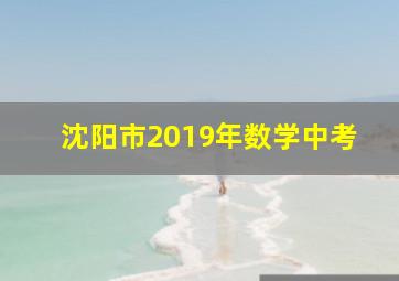 沈阳市2019年数学中考