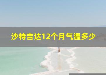 沙特吉达12个月气温多少