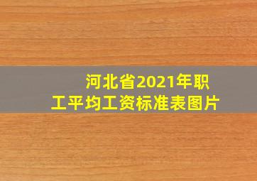 河北省2021年职工平均工资标准表图片