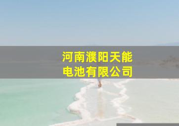 河南濮阳天能电池有限公司