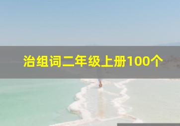 治组词二年级上册100个