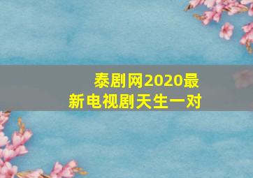 泰剧网2020最新电视剧天生一对