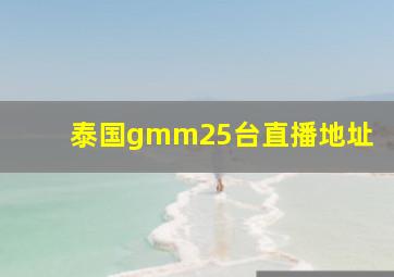 泰国gmm25台直播地址