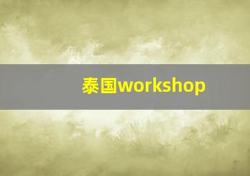 泰国workshop