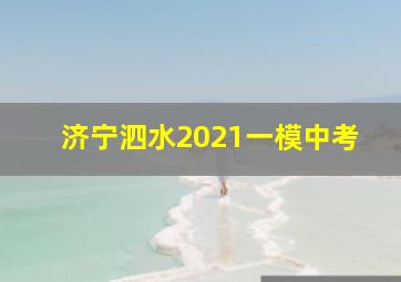 济宁泗水2021一模中考