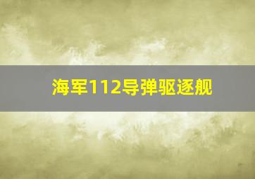 海军112导弹驱逐舰