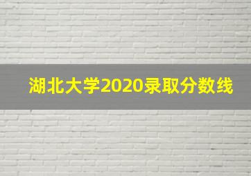 湖北大学2020录取分数线