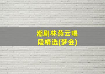 潮剧林燕云唱段精选(梦会)