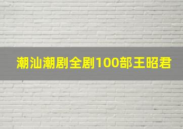 潮汕潮剧全剧100部王昭君