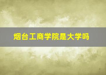 烟台工商学院是大学吗