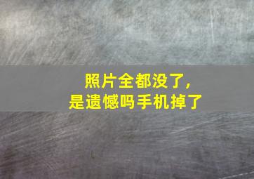 照片全都没了,是遗憾吗手机掉了