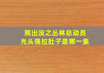 熊出没之丛林总动员光头强拉肚子是哪一集