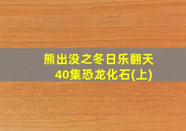 熊出没之冬日乐翻天40集恐龙化石(上)