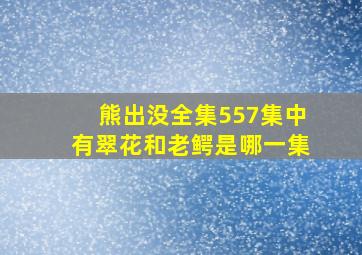 熊出没全集557集中有翠花和老鳄是哪一集