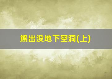 熊出没地下空洞(上)