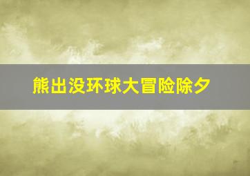 熊出没环球大冒险除夕