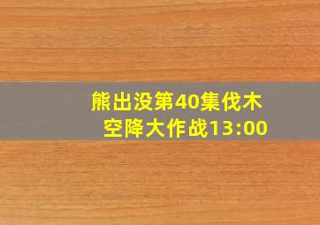 熊出没第40集伐木空降大作战13:00