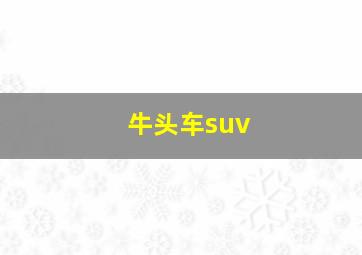 牛头车suv