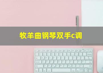 牧羊曲钢琴双手c调