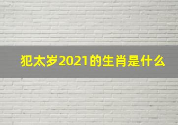 犯太岁2021的生肖是什么