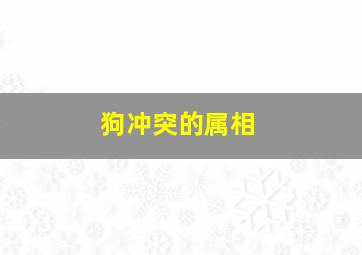 狗冲突的属相