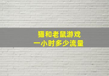 猫和老鼠游戏一小时多少流量