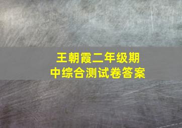 王朝霞二年级期中综合测试卷答案