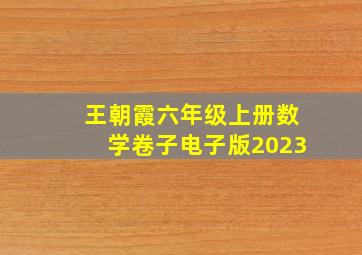 王朝霞六年级上册数学卷子电子版2023