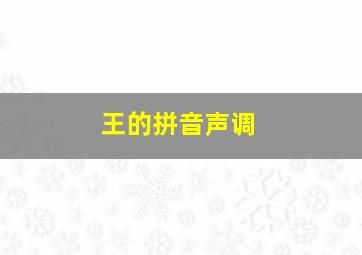 王的拼音声调