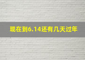 现在到6.14还有几天过年