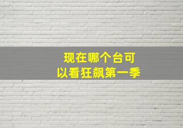 现在哪个台可以看狂飙第一季