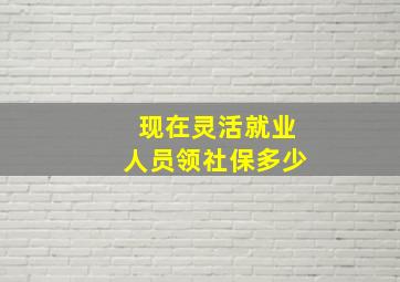 现在灵活就业人员领社保多少