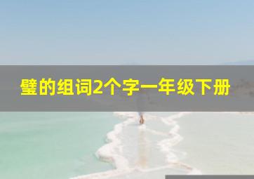 璧的组词2个字一年级下册