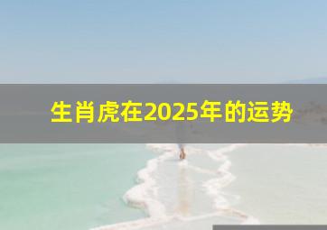 生肖虎在2025年的运势