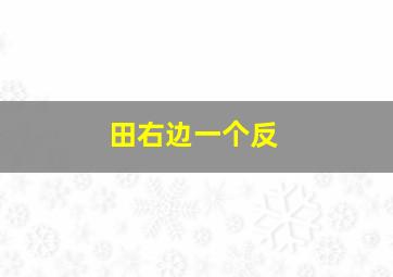 田右边一个反