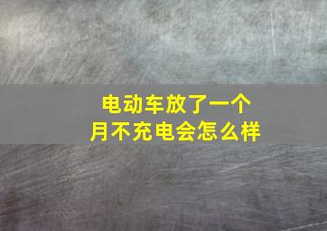 电动车放了一个月不充电会怎么样