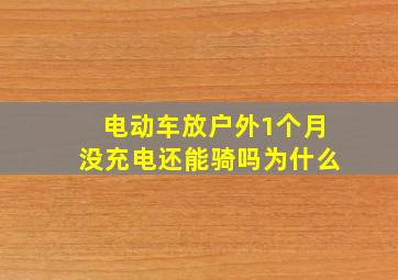 电动车放户外1个月没充电还能骑吗为什么