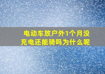 电动车放户外1个月没充电还能骑吗为什么呢